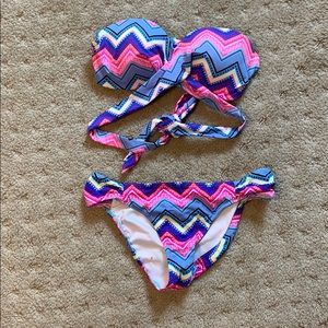 Pink Victoria secret bikini size small
